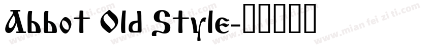 Abbot Old Style字体转换